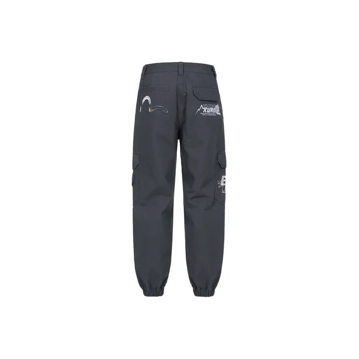 EVISU Cargo Pants Men Dark Gray-0