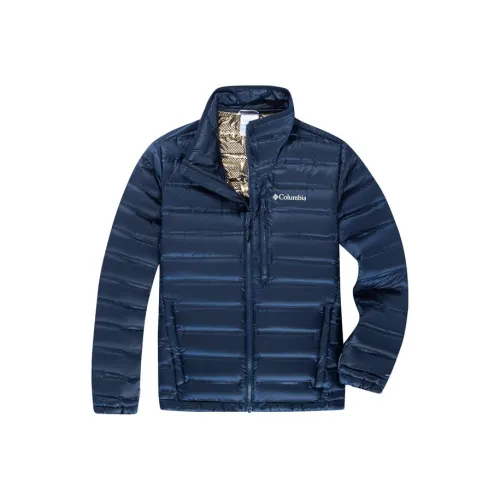 Columbia Omni Heat Down Jacket Men's Navy Blue