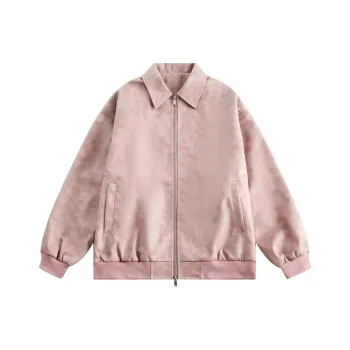 FlyboyCsc Leather Jacket Unisex Pink