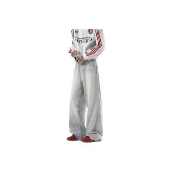 Caramella Jeans Unisex Distressed White