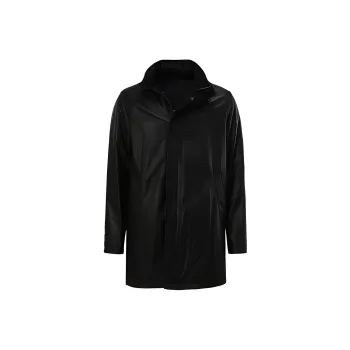 EMPORIO ARMANI Leather Jacket Men's Black