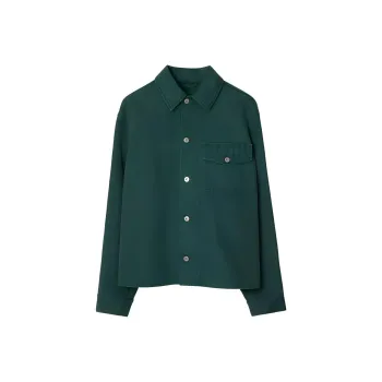 Burberry Embroidered Ekd Casual Overshirt