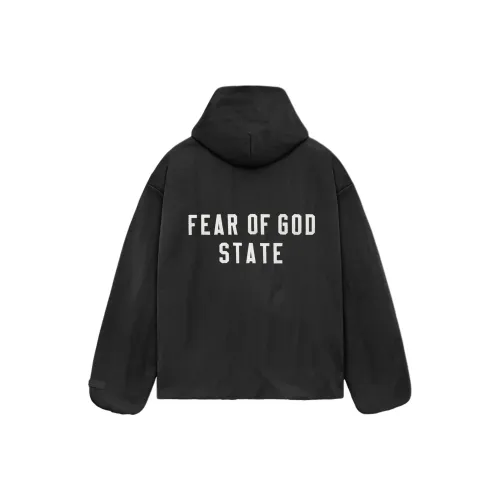 Fear Of God Essentials Textured Nylon Hooded Coaches Jacket 