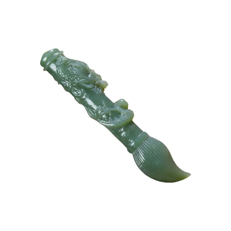 Jade Charm Yao Hetian Jade Pendants Green Jade Unisex-0