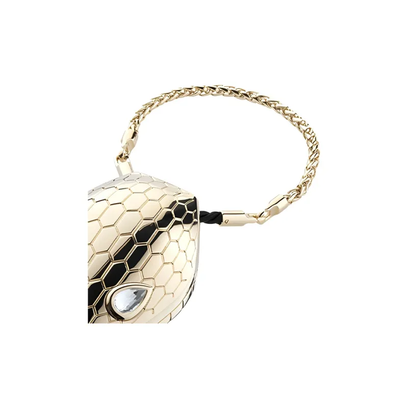 BVLGARI Mary Katrantzou X BVLGARI Light Gold Plated Brass Snake Material Shoulder Bag Women's Copper-4