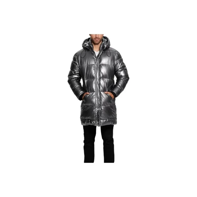 GUESS FW23 Jackets Coats Men's Silver-0