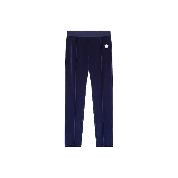 VERSACE Knitted Sweatpants Men Blue-0