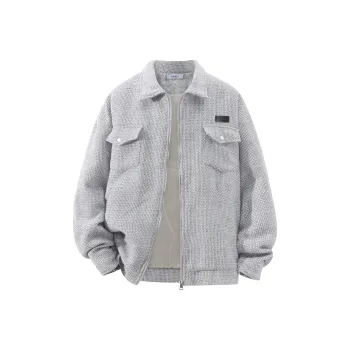 OGEK Jackets Coats Unisex Gray White