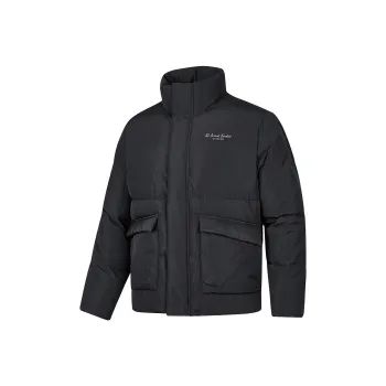 Skechers Sports Alliance Series Puffer Jacket Unisex Carbon Black