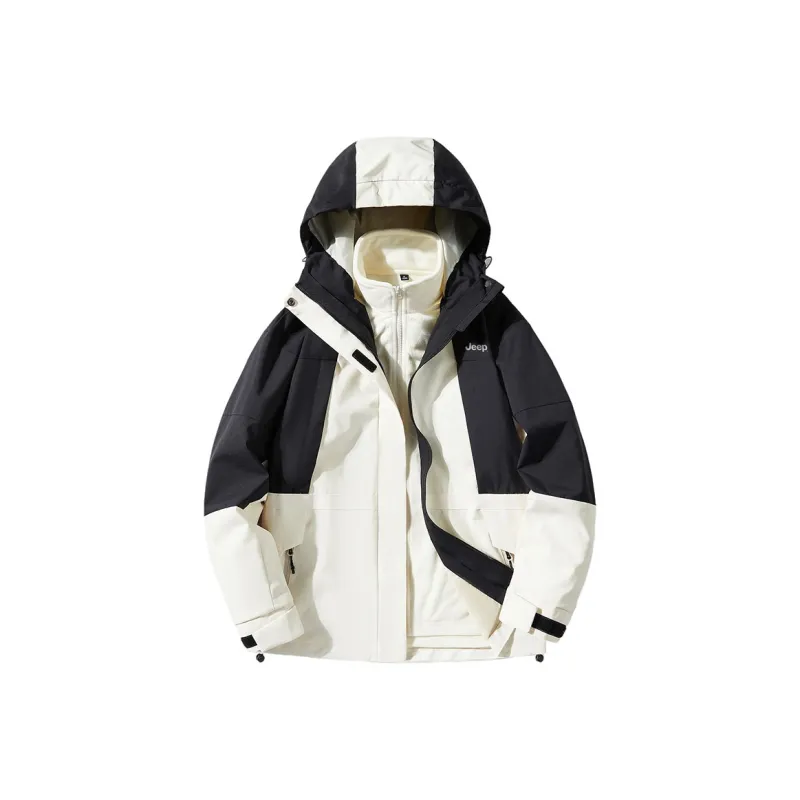 Jeep Detachable Hat Trench Coat Jackets & Coats Unisex-0