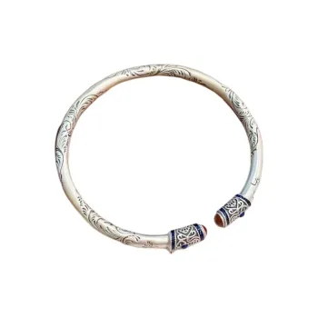 U state 999 Fine Silver Bangles Unisex