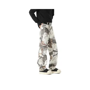UNthemed Jeans Unisex White Maple Leaf