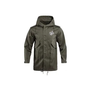 FFREE SOLDIER Trench Coat Unisex Army Green