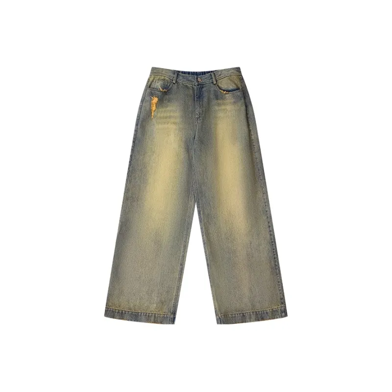 OPICLOTH Jeans Unisex Washed Blue-0