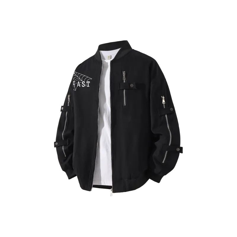 FASTFISH Jackets Coats Unisex Black-0