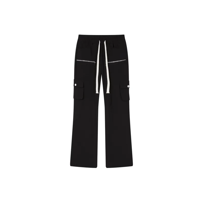 PASET Casual Pants Unisex Black-0