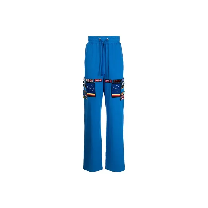 Hood By Air Knitted Sweatpants Unisex Blue-0