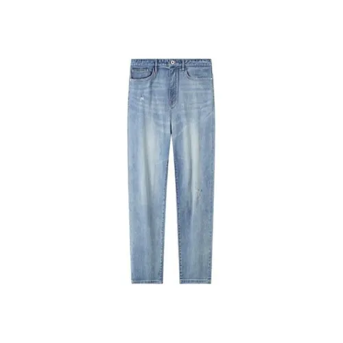 Jiumuwang Men's Pants Expert Jeans Men's Light Blue