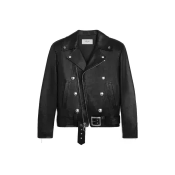 CELINE Biker Jacket With Cabochons In Calfskin