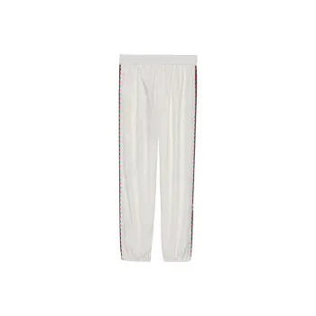 GUCCI SS22 Knitted Sports Pants Men's White