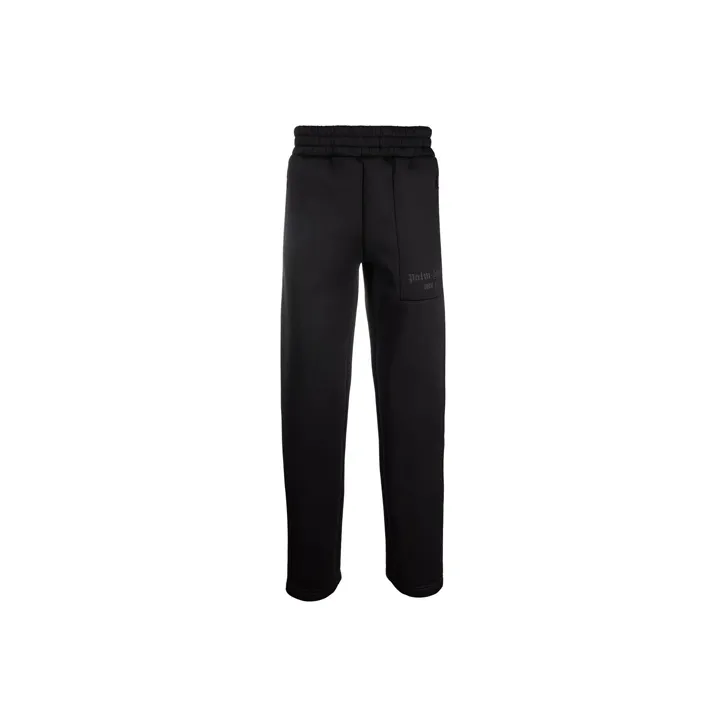 Team Wang X PALM ANGELS Knitted Sweatpants Men Black-0