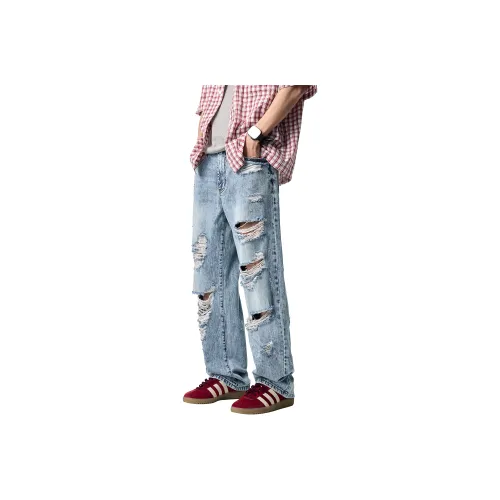 Three blessings Jeans Men Blue