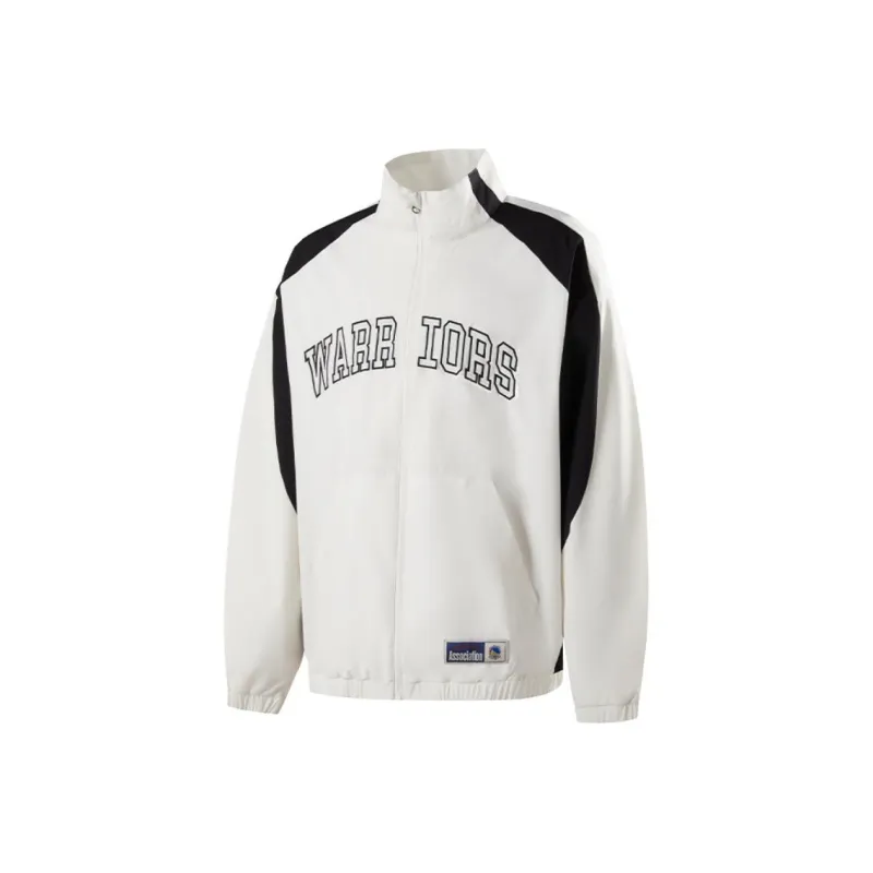 NBA Golden State Warriors Jacket Unisex Ecru-0