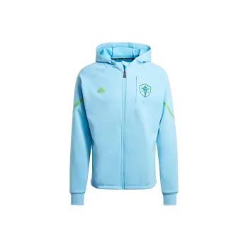Adidas Seattle Sounders Fc Designed For Gameday Anthem Jacket Jackets Coats Men's Blue