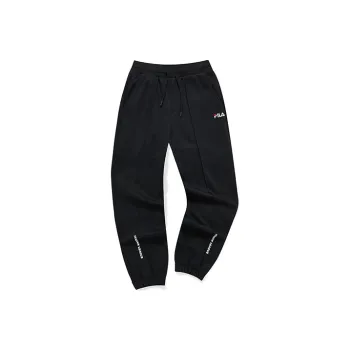 FILA FUSION BASEBALL Series Knitted Sports Pants Men's Pitch Black