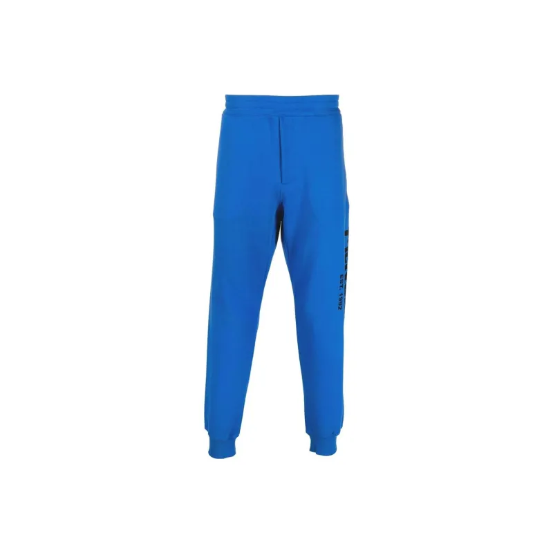 Alexander McQueen FW22 Knitted Sports Pants Men's Royal Blue-0