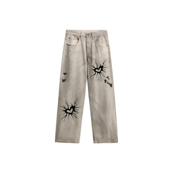 GALAXY FAIRY Jeans Unisex Dirty White
