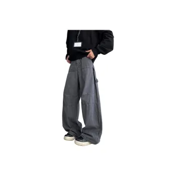 YOUSHIQI Jeans Unisex Dark Gray