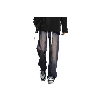 NOME Height Increasing Slimming Minimalist Style Gradient Washable Distressed Jeans Unisex
