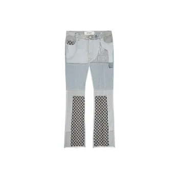 Misbhv Upcycled Monogram-patchwork Jeans