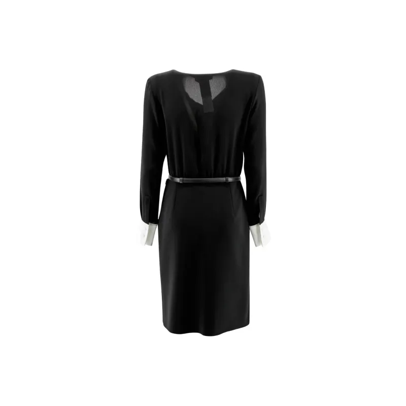 MaxMara Studio Belted Long Sleeved Dress-1