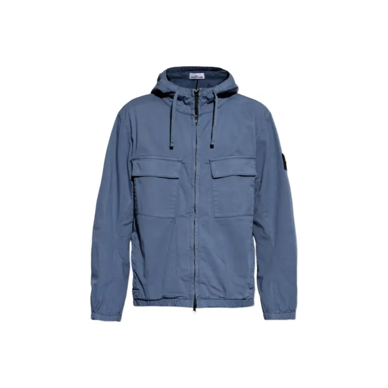 STONE ISLAND SS24 Jackets & Coats Men's Air Force Blue Color-0
