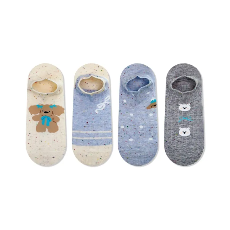 JIAZINI Ankle Socks Women's 4 Pack-0