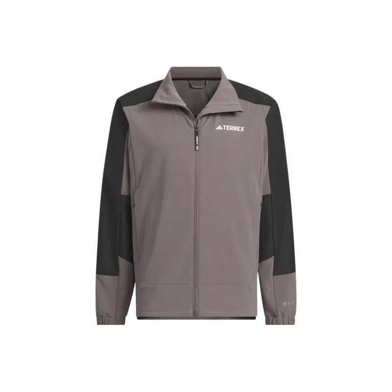 Adidas Wind.Rdy Softshell Non-Hooded Retro Jackets Coat Men's Charcoal Gray-0