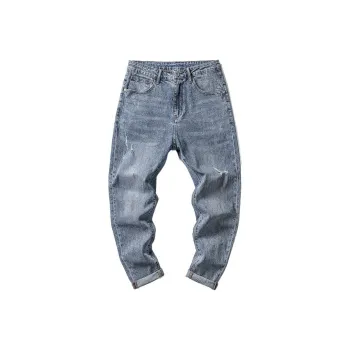 FAIRWHALE Spring Summer Jeans Unisex Gift Box Set Included Denim Blue