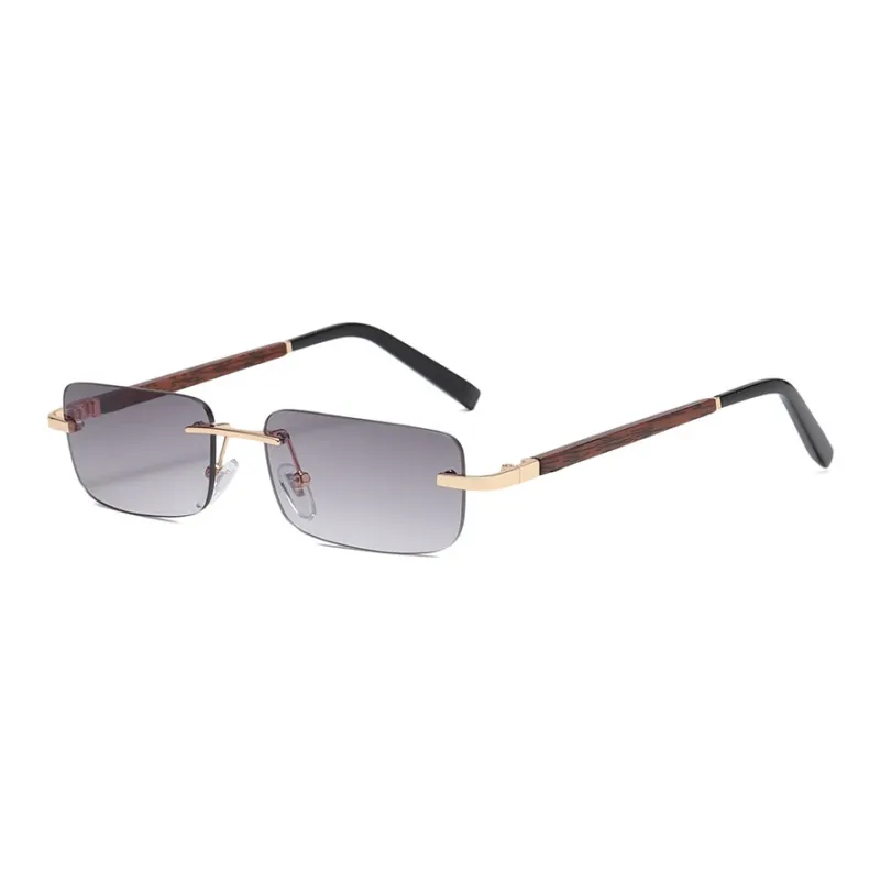 YUZHAOLIN Plastic Metal Rectangular Sunglasses Unisex-0