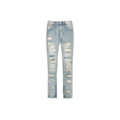 YearnObtainRainbow Jeans Unisex Light Blue