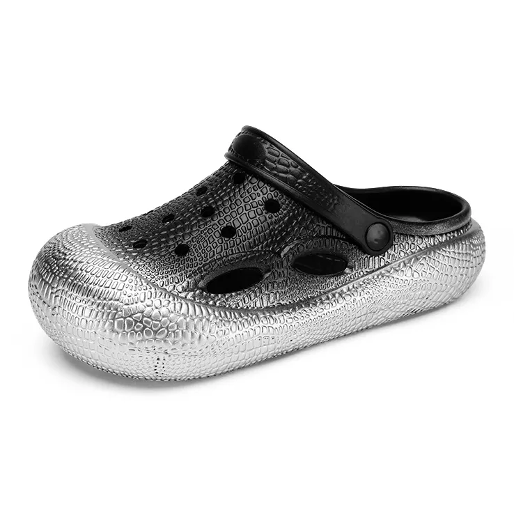 Darcy Sen Slippers / Home Slippers Black Silver-9