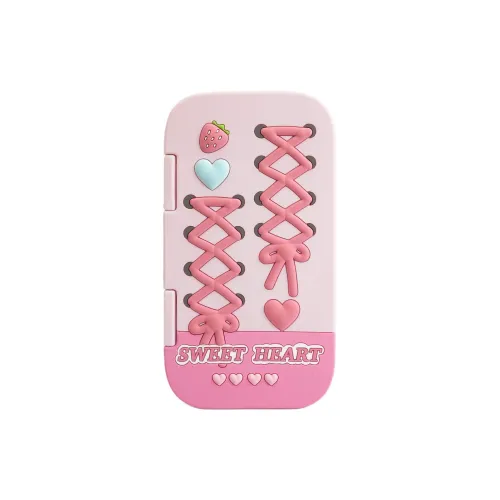 Sopi Silicone Material Flap Bowknot Strawberry Phone Cases Compatible With IPhone 16/15 Pro Max/Apple 13/14 Pro/Max