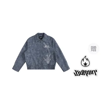 BURNIN Jackets Unisex Blue Gray
