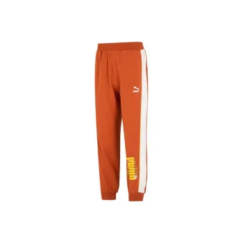 PUMA Knitted Sports Pants Men's Orange