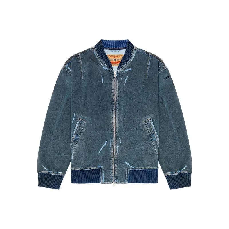 DIESEL D Vinz S Bomber Distressed Jacket-0