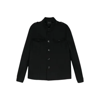 TOM FORD Felted Stand up Collar Jacket