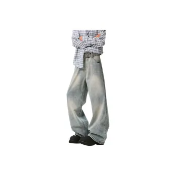 EOOVEN Jeans Unisex Light Blue