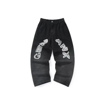 GENANX Straight Jeans Unisex Black