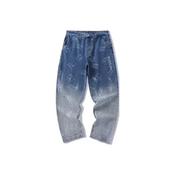 LAMLICKA Straight Jeans Unisex Blue